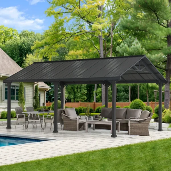 Sayaran Global | The Pritchard 12' x 20' Heavy-Duty Steel Carport