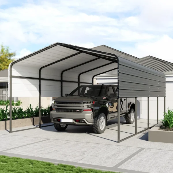 Sayaran Global | The Triton 13' x 20' Heavy-Duty Metal Carport